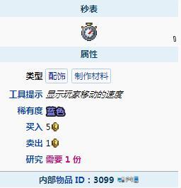 泰拉瑞亚秒表怎么合成